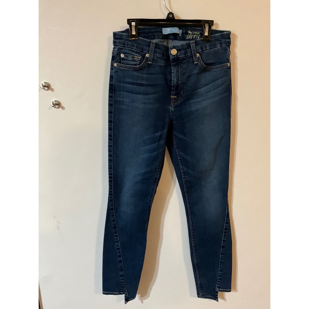 7 For All Mankind B(air) The Ankle Skinny Jeans Duchess Dark Wash Size 27